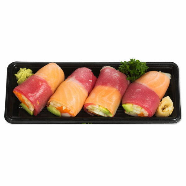 SALMON & TUNA SPRING ROLL