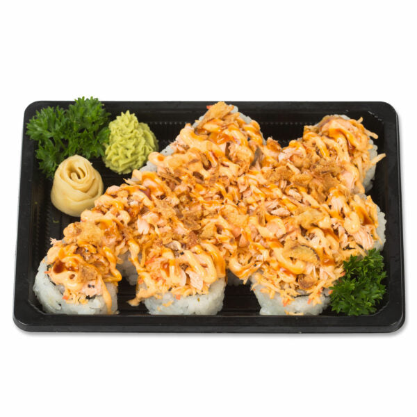 SPICY SALMON VOLCANO ROLL