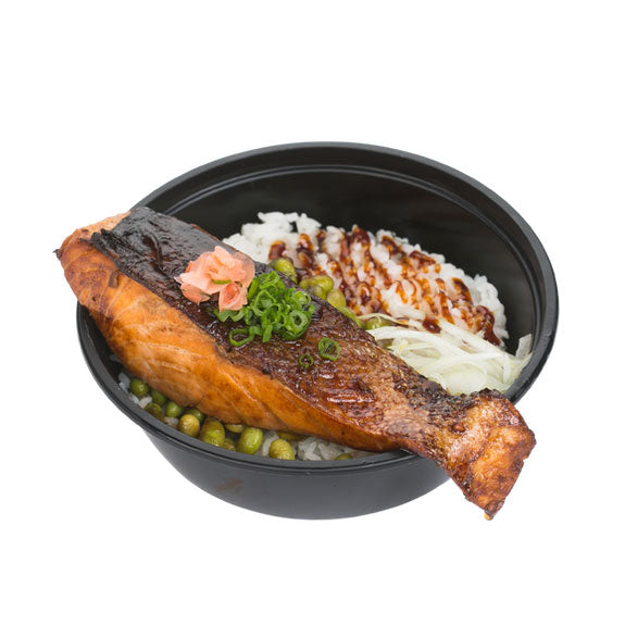 GRILLED SALMON WITH RICE